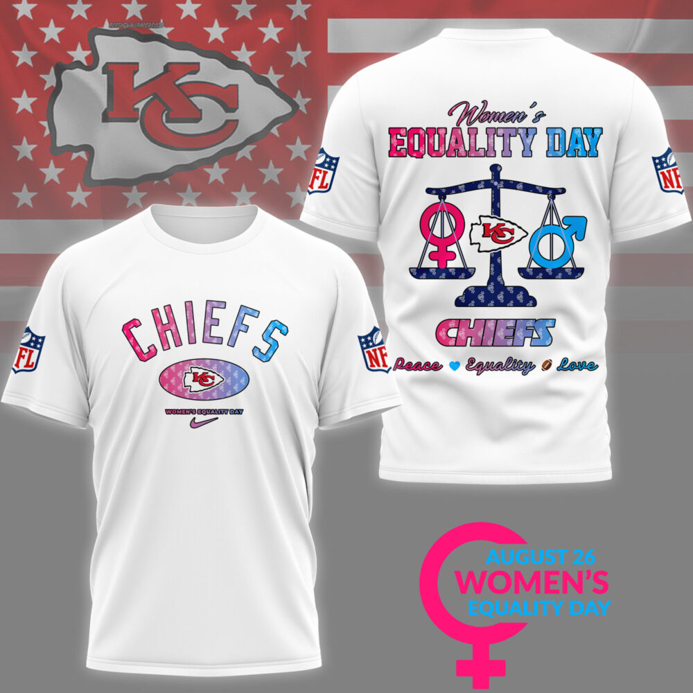 Kansas City Chiefs | Premium Women’s Equality Day 3D Shirt NY - M, Color 4