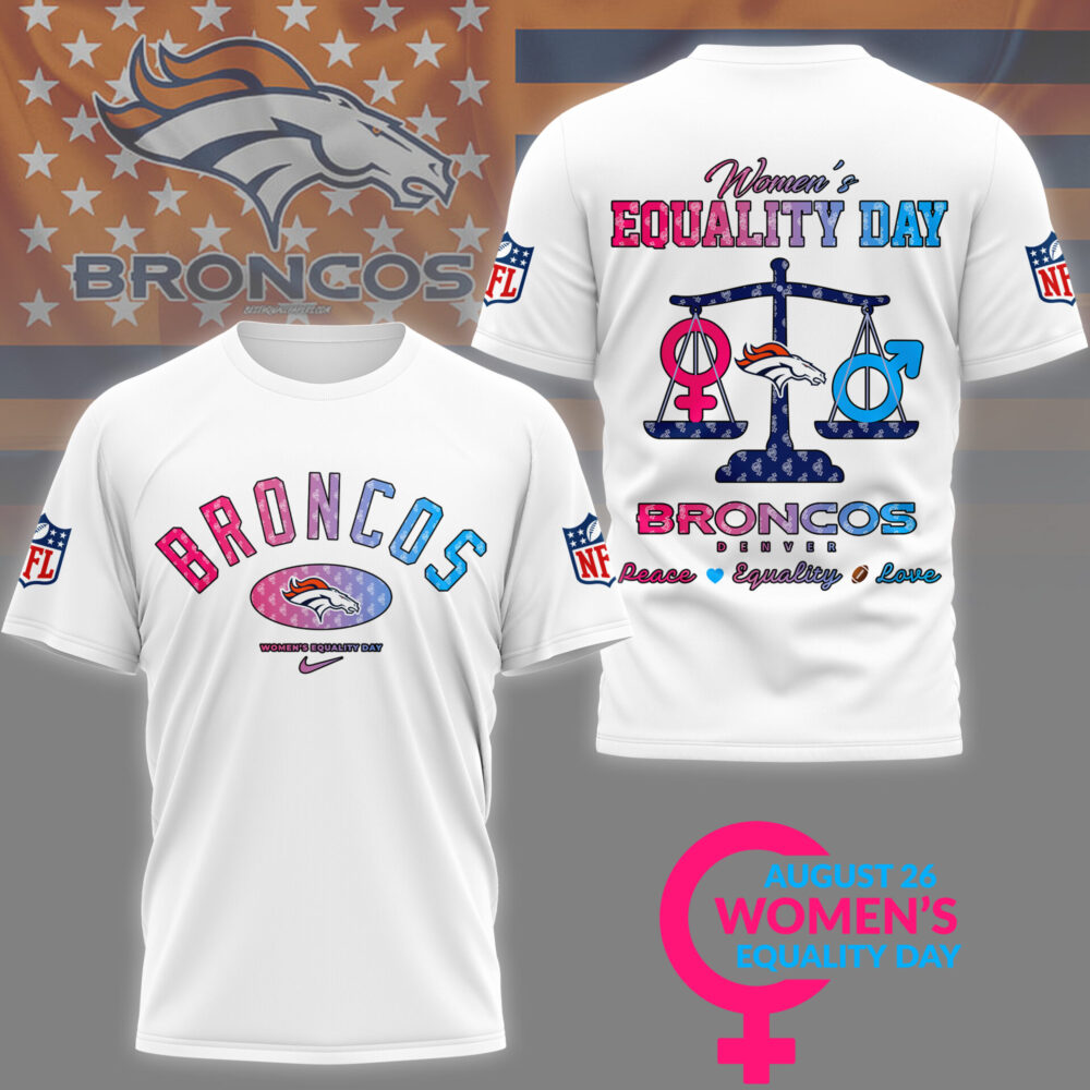 Denver Broncos | Premium Women’s Equality Day 3D Shirt NY - L, Color 1