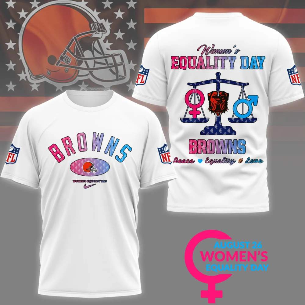 Cleveland Browns | Premium Women’s Equality Day 3D Shirt NY