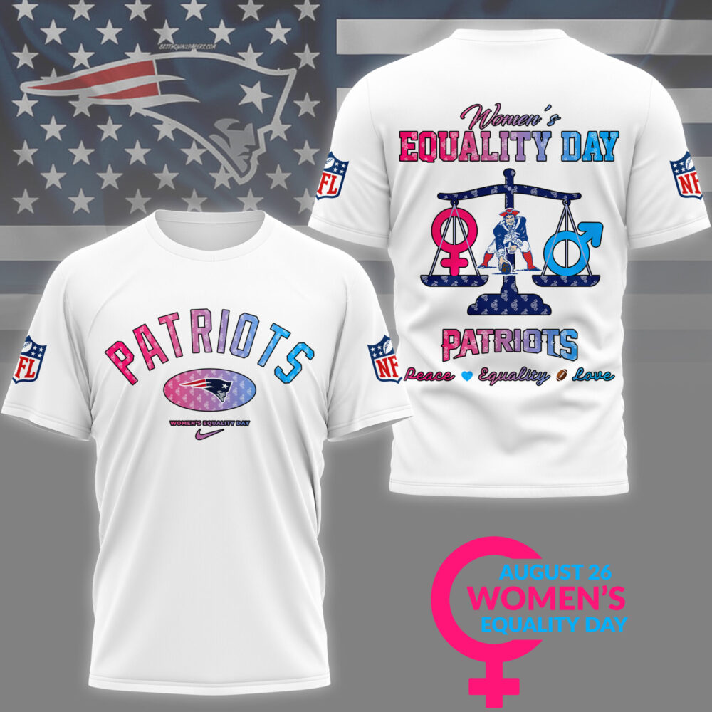 New England Patriots | Premium Women’s Equality Day 3D Shirt NY - 5XL, Color 4