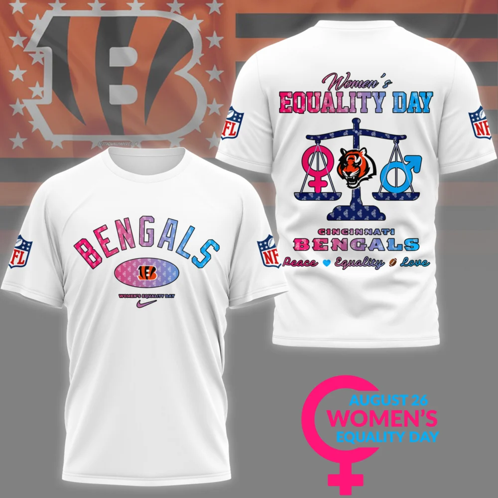 Cincinnati Bengals | Premium Women’s Equality Day 3D Shirt NY