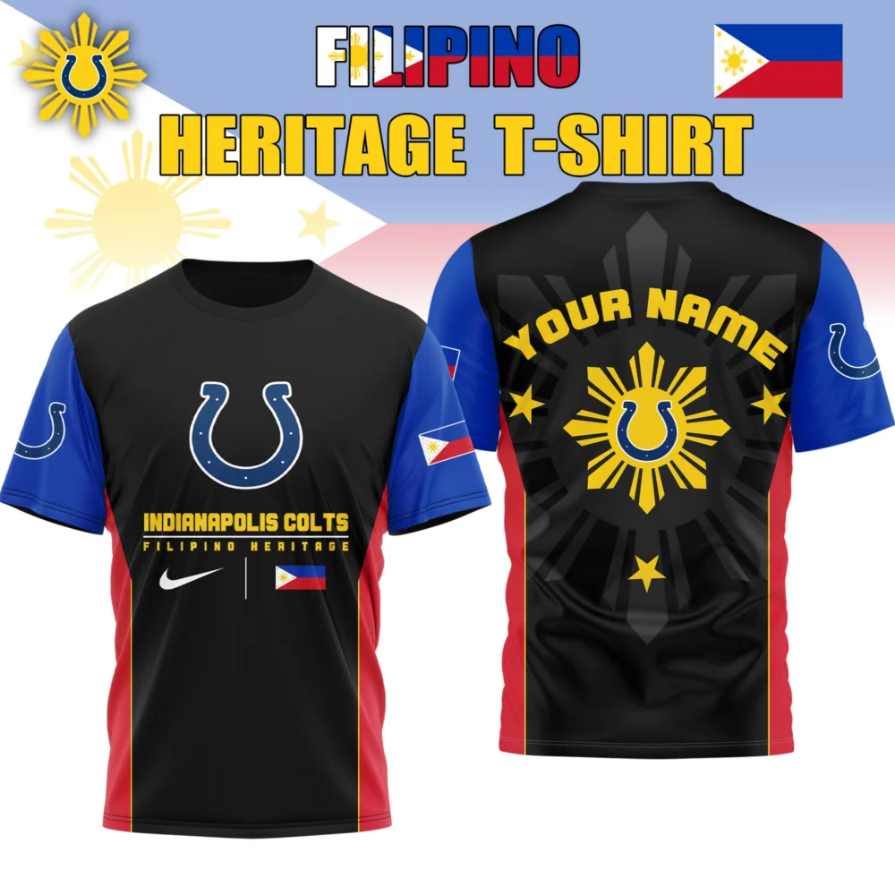 Indianapolis Colts | Premium NFL Filipino Heritage Celebration 3D Shirt HI