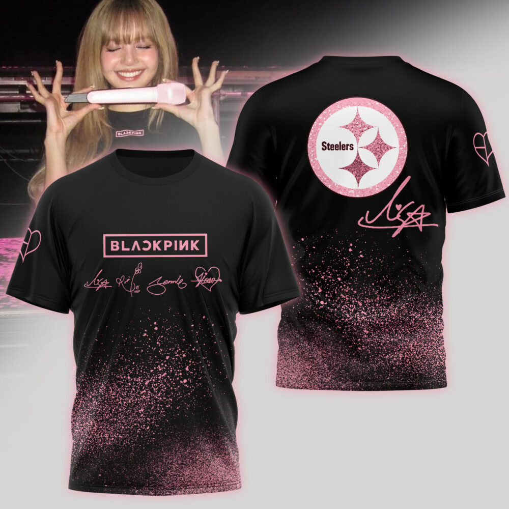 Pittsburgh Steelers | Premium NFL x BlackPink 3D Shirt TD