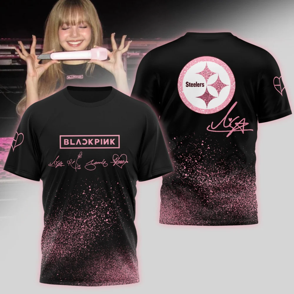 Pittsburgh Steelers | Premium NFL x BlackPink 3D Shirt TD