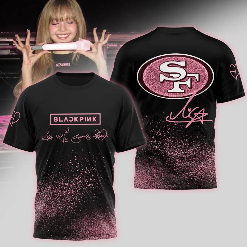 San Francisco 49ers | Premium NFL x BlackPink 3D Shirt TD