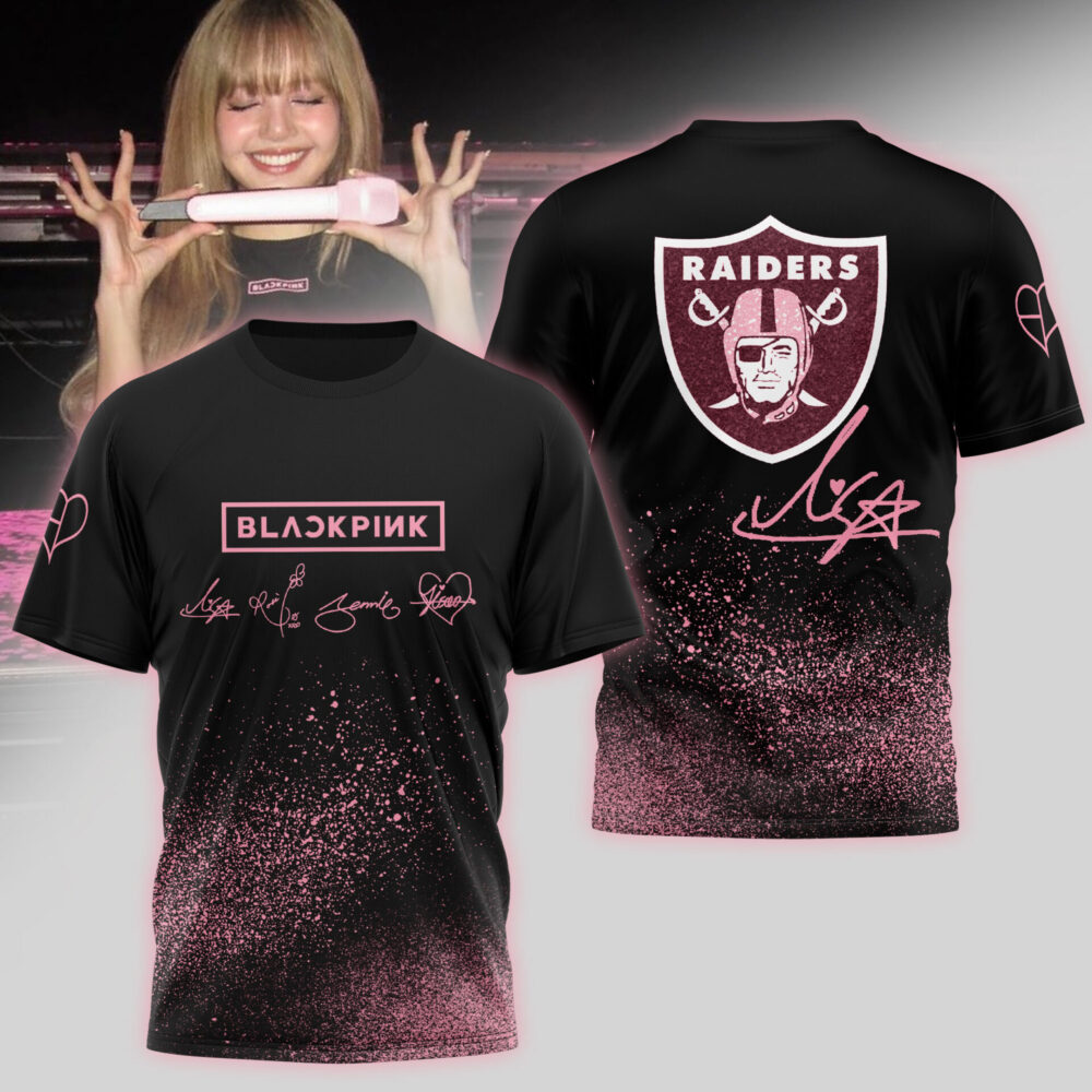Las Vegas Raiders | Premium NFL x BlackPink 3D Shirt TD