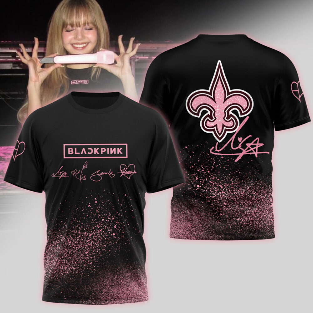 New Orleans Saints | Premium NFL x BlackPink 3D Shirt TD