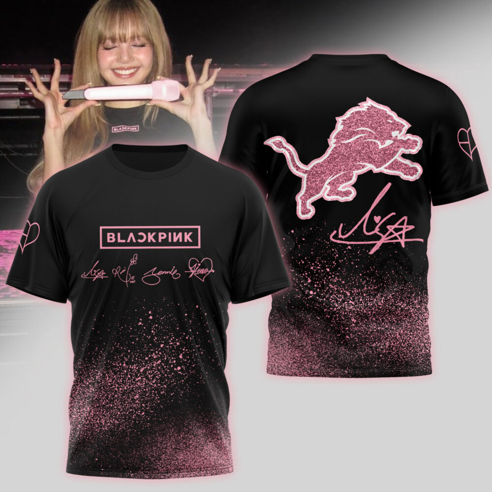 Detroit Lions | Premium NFL x BlackPink 3D Shirt TD