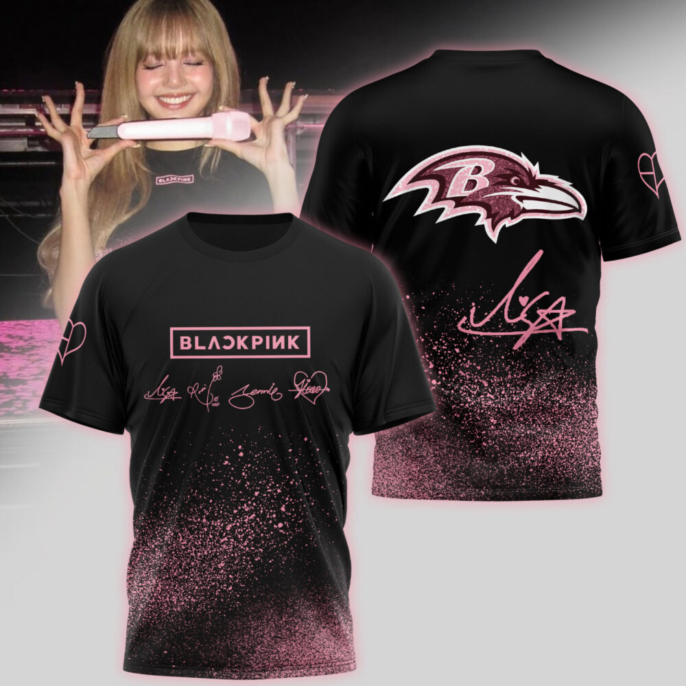 Baltimore Ravens | Premium NFL x BlackPink 3D Shirt TD