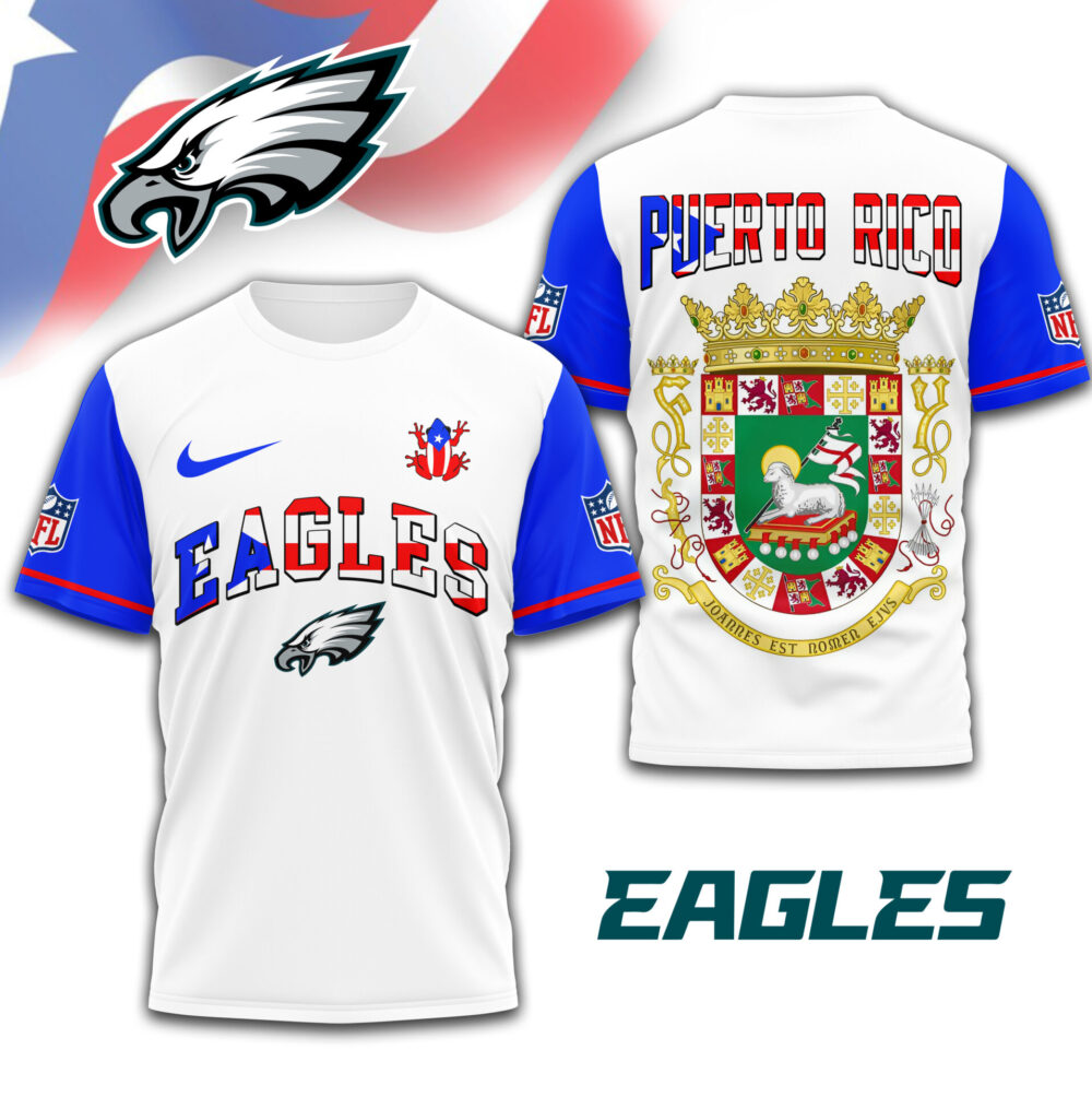 Philadelphia Eagles | Premium NFL x Puerto Rico  3D Shirt TD