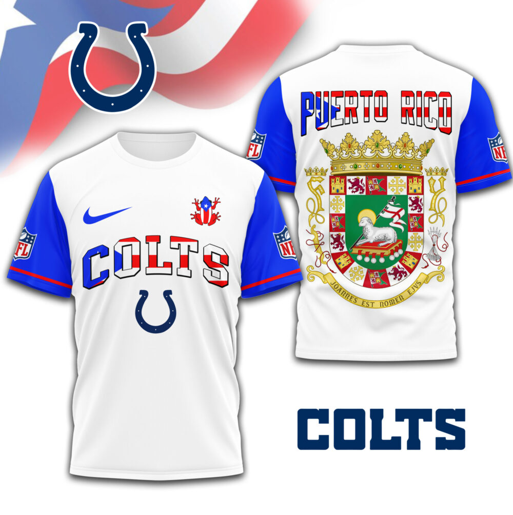 Indianapolis Colts | Premium NFL x Puerto Rico  3D Shirt TD