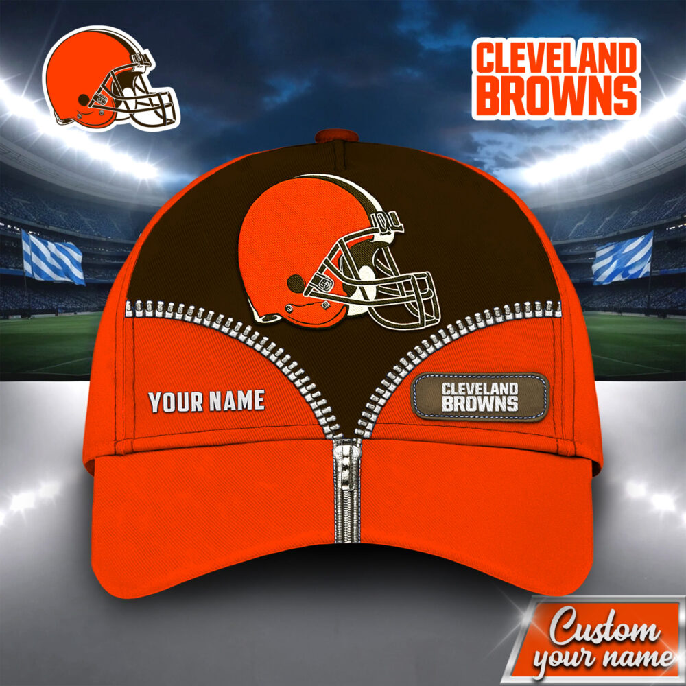 Cleveland Browns | Premium NFL Leather Cap TD 160725