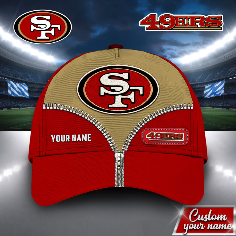 San Francisco 49ers | Premium NFL Leather Cap TD 160725