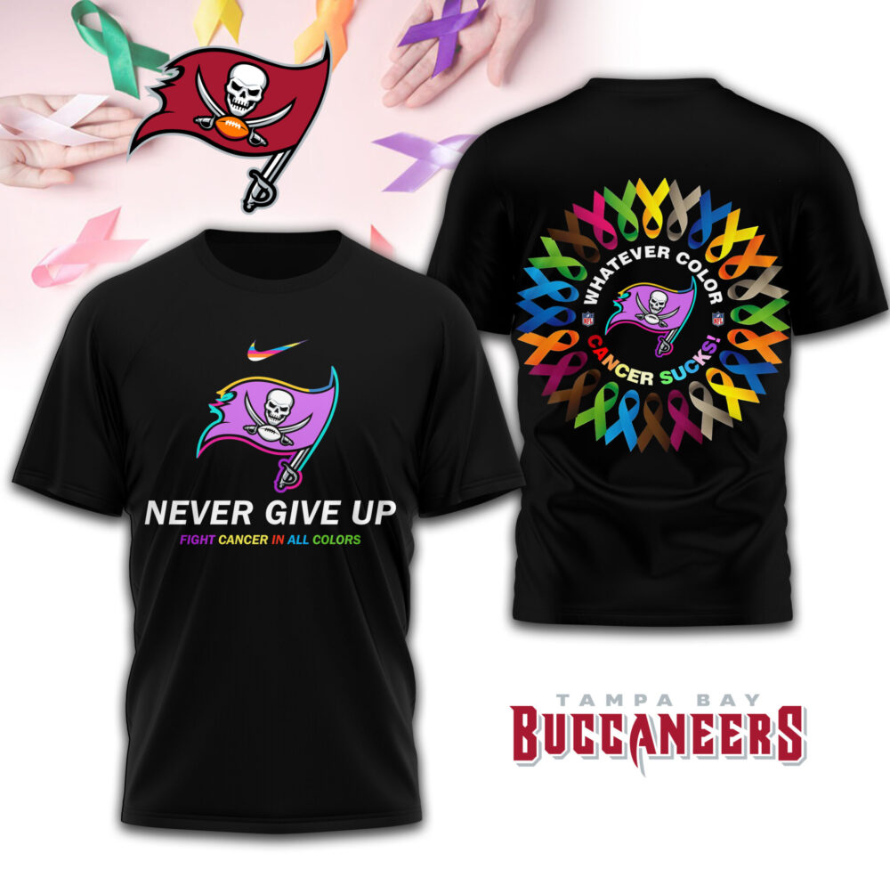 Tampa Bay Buccaneers | Premium Fight Cancer In All Colors 3D Shirt TD
