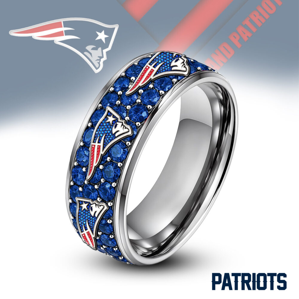 New Orleans Saints | Silver Tungsten Bling Rhinestone Ring TD
