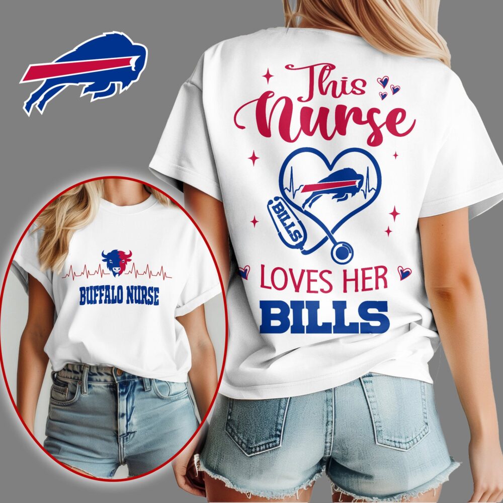 Buffalo Bills | Premium Nurse Appreciation Month Women's Shirt NY - Blue, 2XL