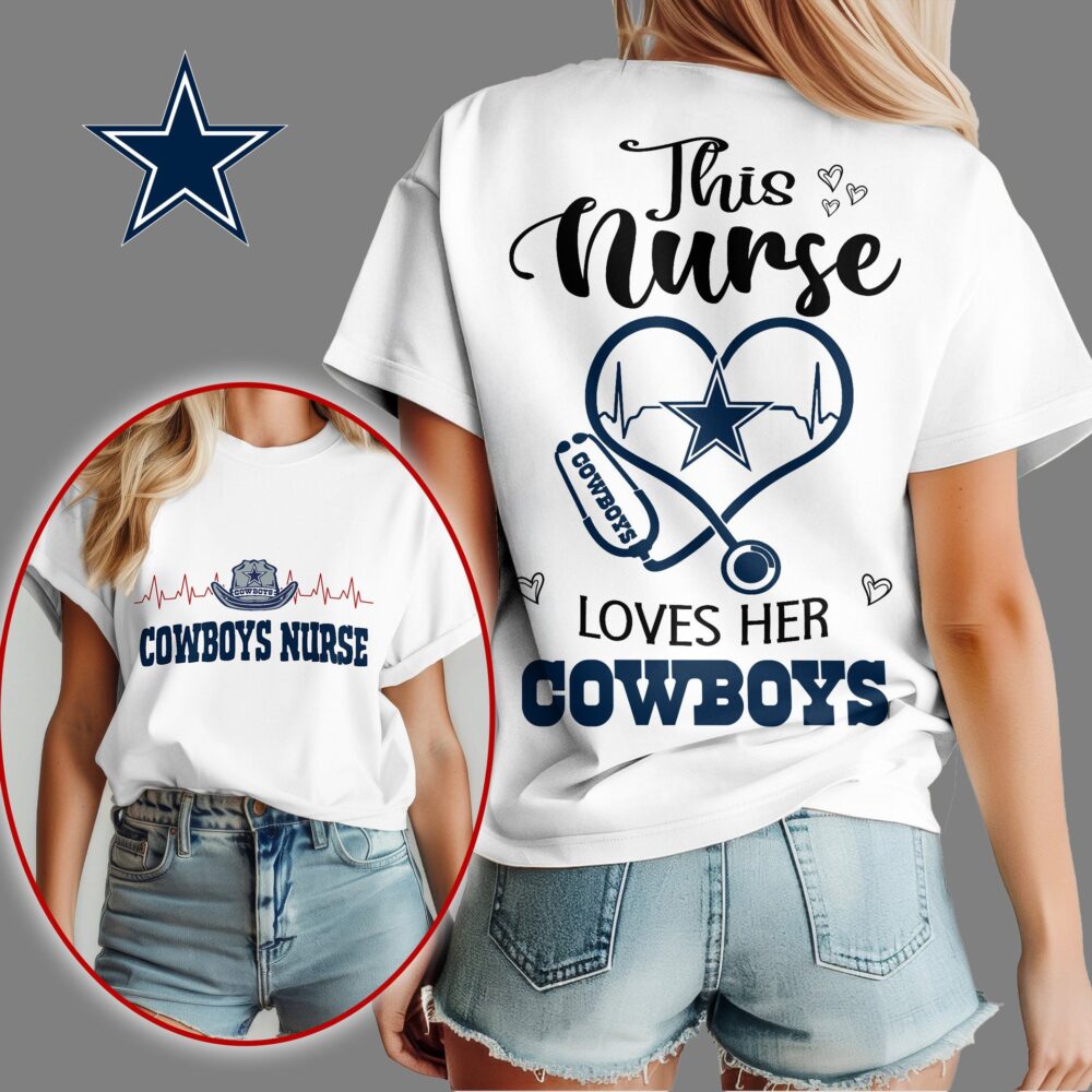 Dallas Cowboys | Premium Nurse Appreciation Month Women's Shirt NY - Black, S