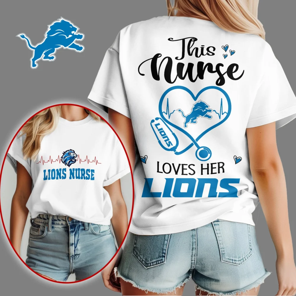 Detroit Lions | Premium Nurse Appreciation Month Women's Shirt NY