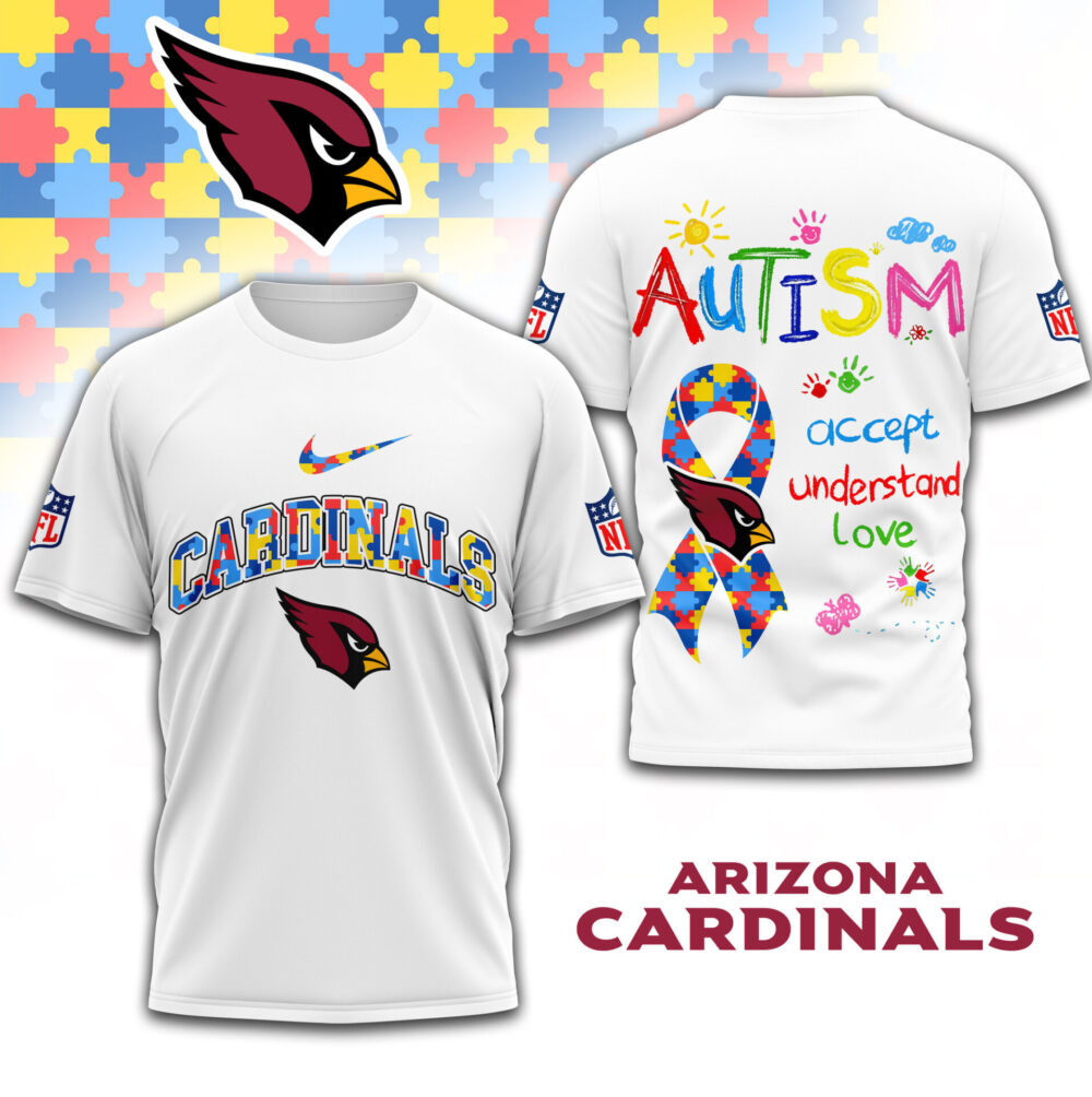 Arizona Cardinals | Premium Autism Awareness 3D Shirt TD