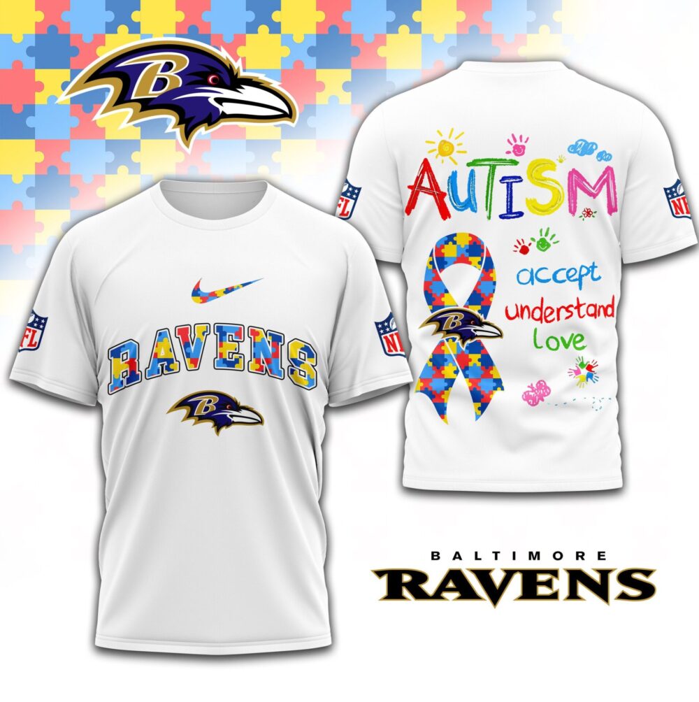Baltimore Ravens | Premium Autism Awareness 3D Shirt TD