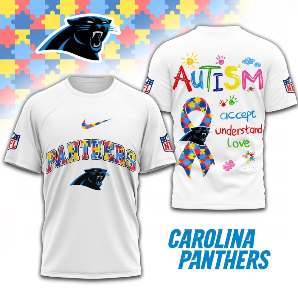 Carolina Panthers | Premium Autism Awareness 3D Shirt TD