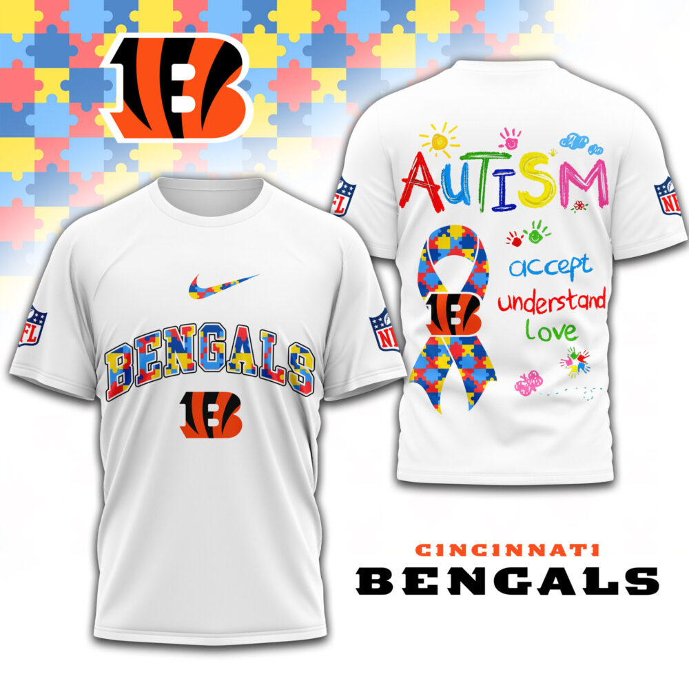 Cincinnati Bengals | Premium Autism Awareness 3D Shirt TD