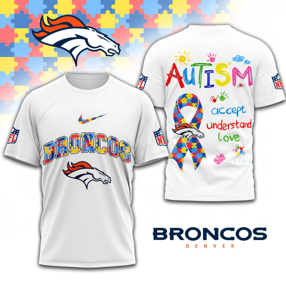 Denver Broncos | Premium Autism Awareness 3D Shirt TD