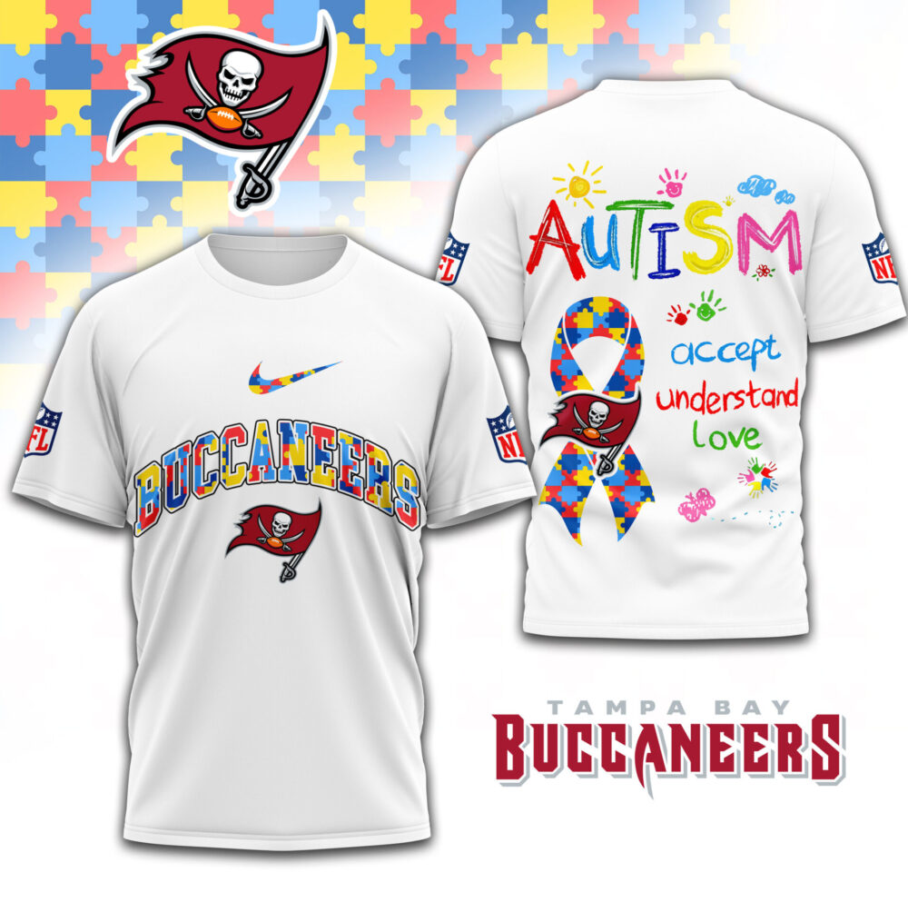Tampa Bay Buccaneers | Premium Autism Awareness 3D Shirt TD