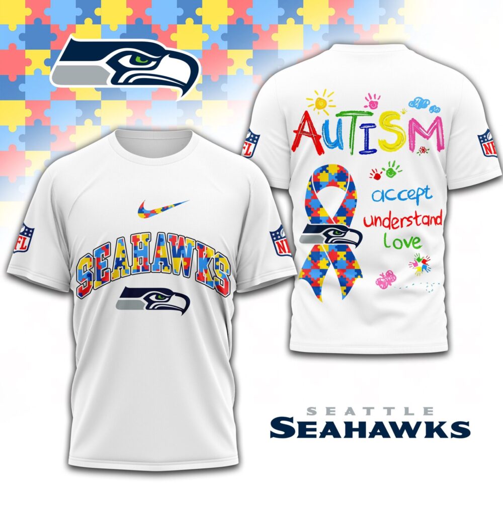 Seattle Seahawks | Premium Autism Awareness 3D Shirt TD