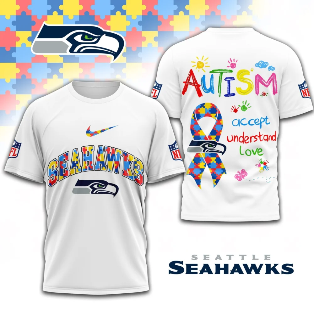 Seattle Seahawks | Premium Autism Awareness 3D Shirt TD
