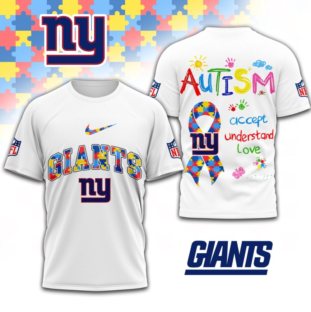 New York Giants | Premium Autism Awareness 3D Shirt TD