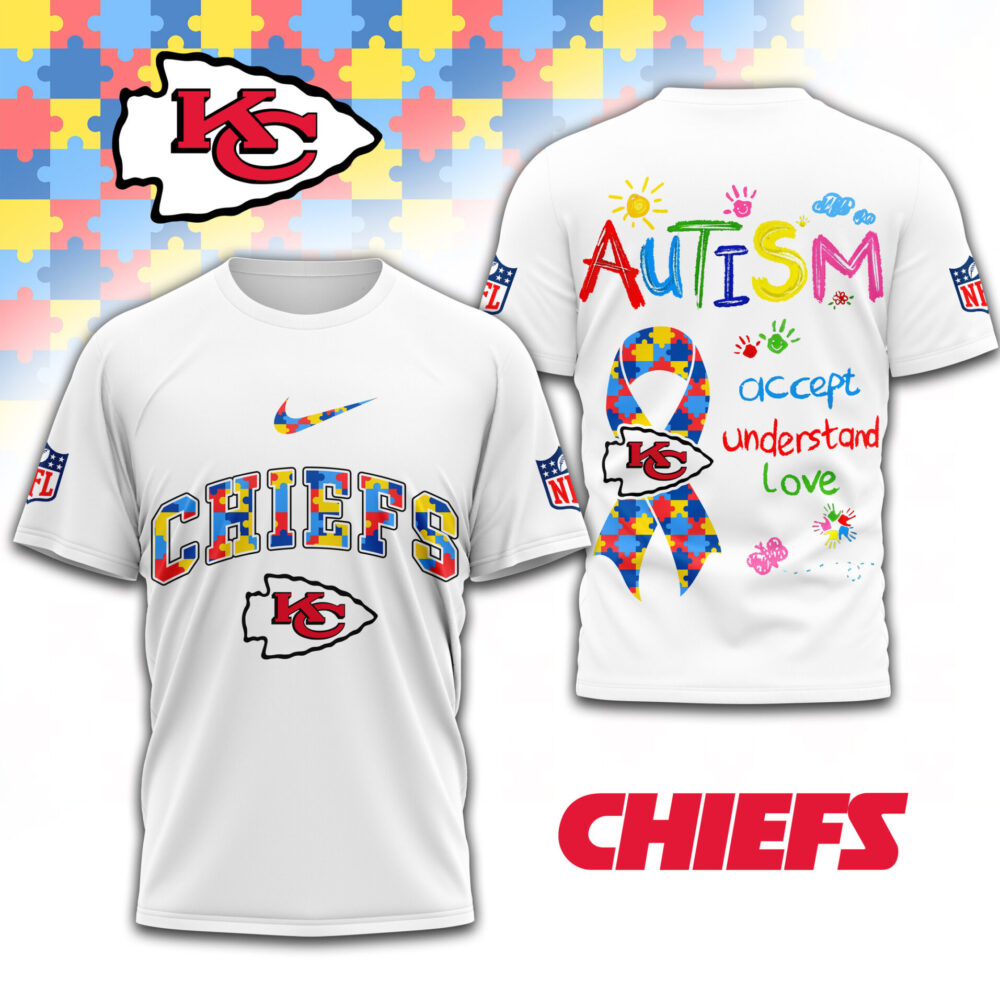 Kansas City Chiefs | Premium Autism Awareness 3D Shirt TD