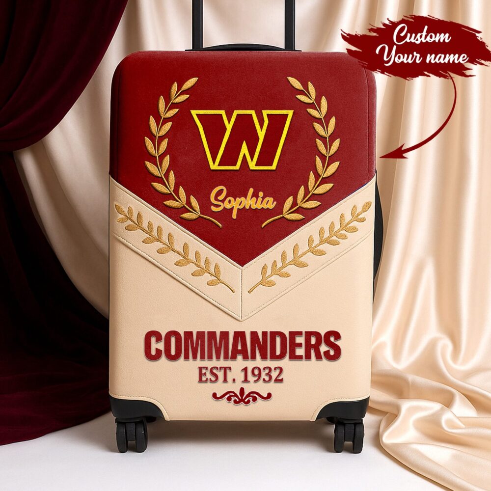 Washington Commanders | Premium Personalized Luggage Cover TD