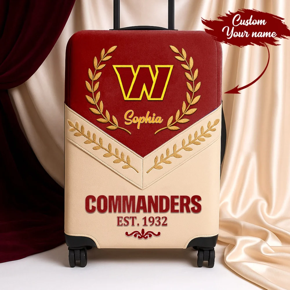 Washington Commanders | Premium Personalized Luggage Cover TD