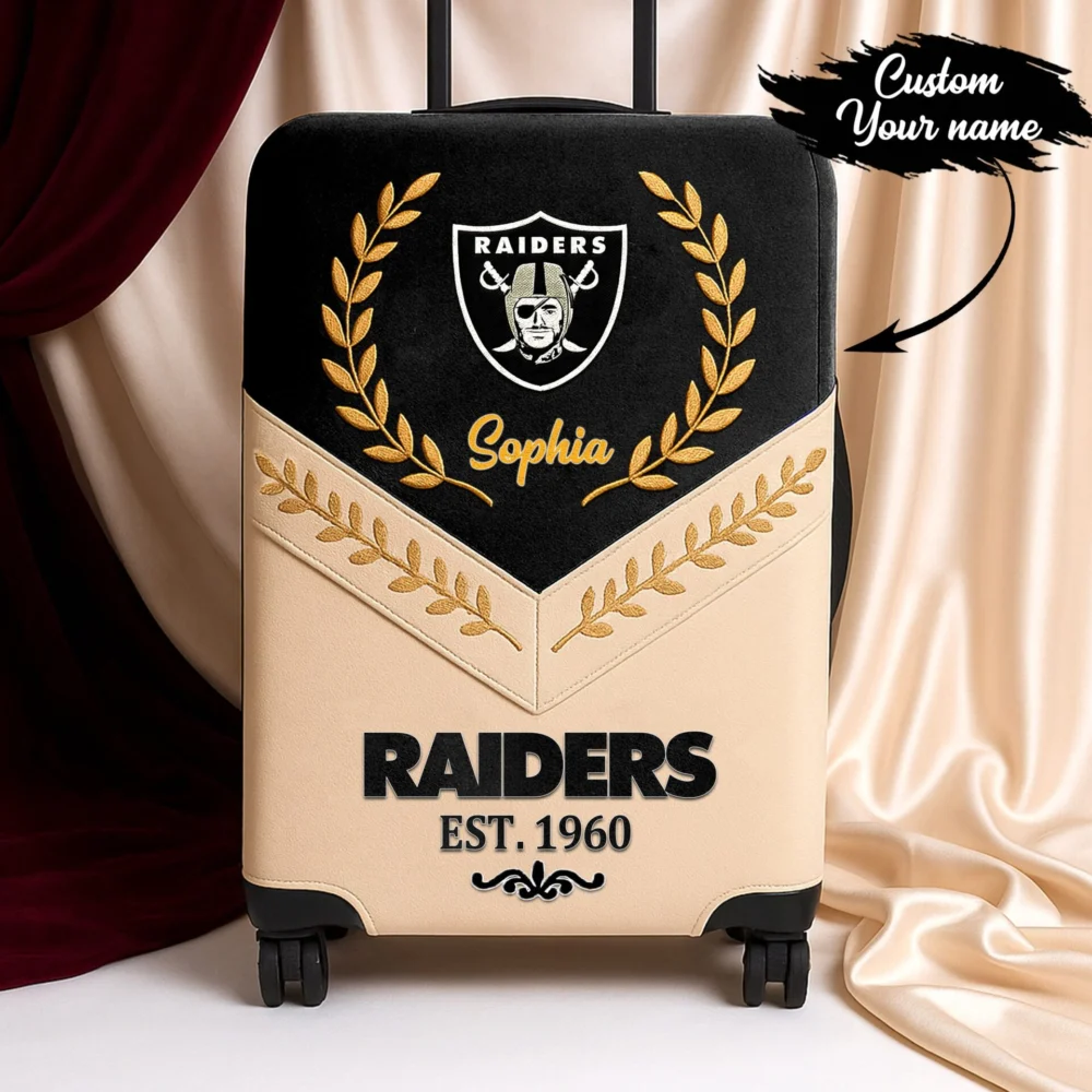 Las Vegas Raiders | Premium Personalized Luggage Cover TD