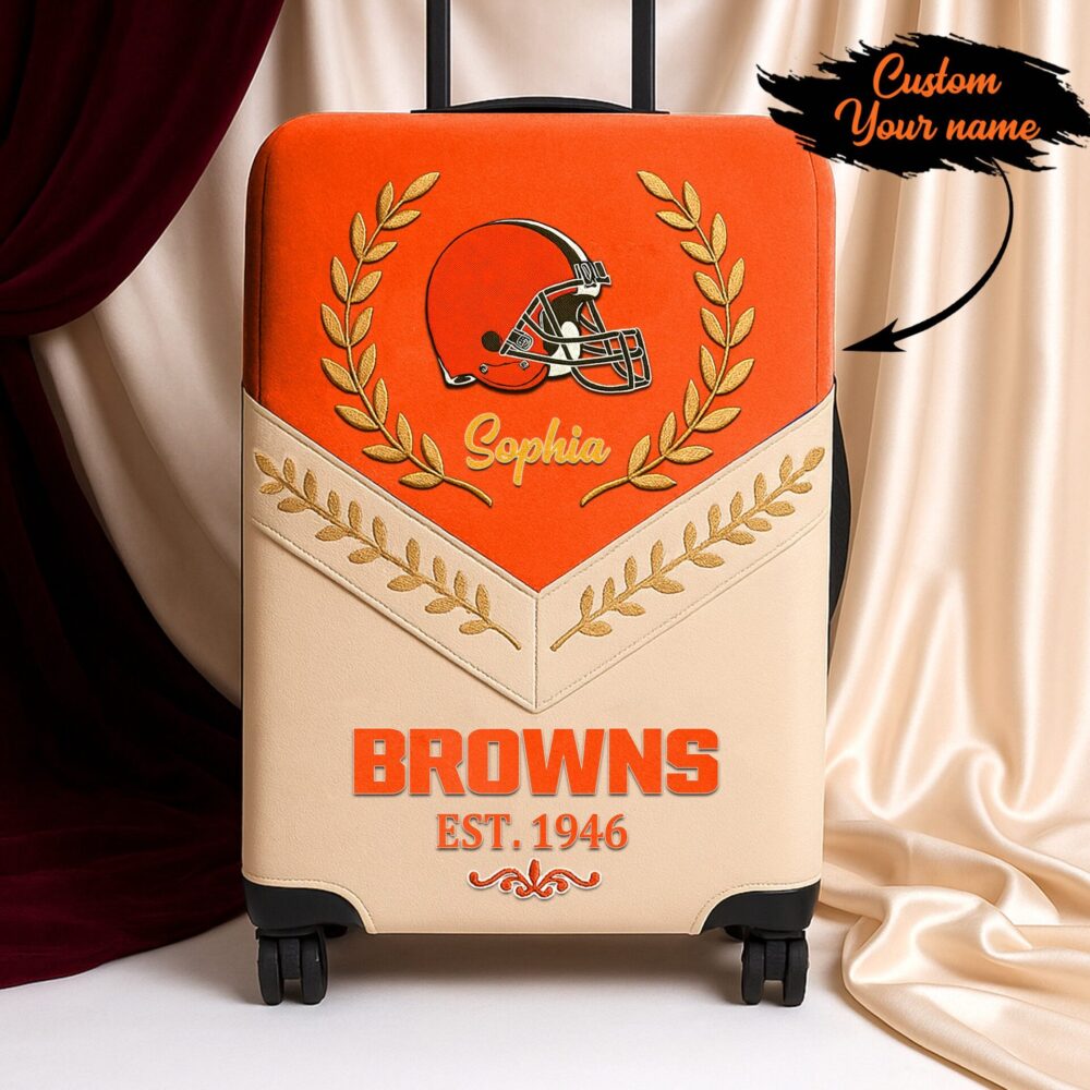 Cleveland Browns | Premium Personalized Luggage Cover TD