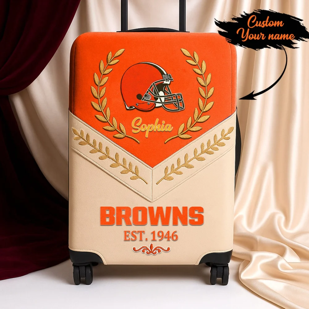 Cleveland Browns | Premium Personalized Luggage Cover TD
