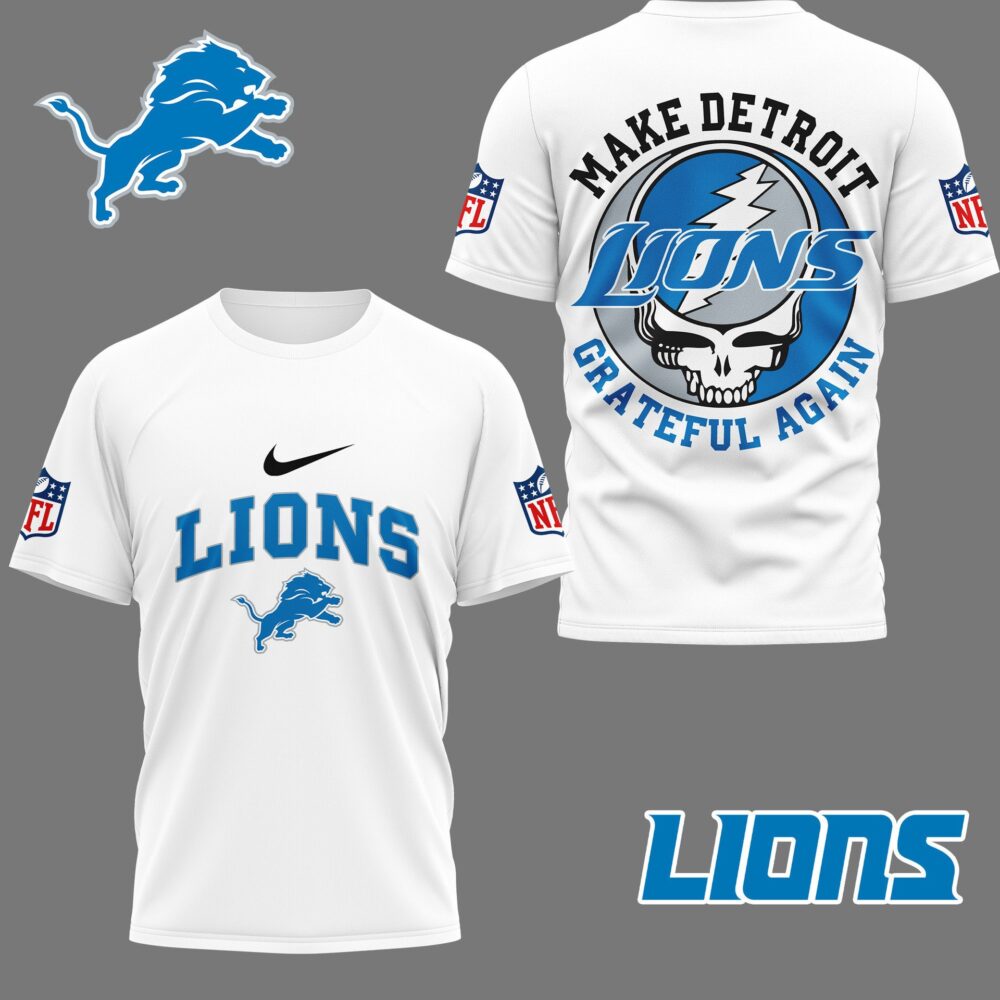 Detroit Lions | Premium Grateful Game Day 3D Shirt NY