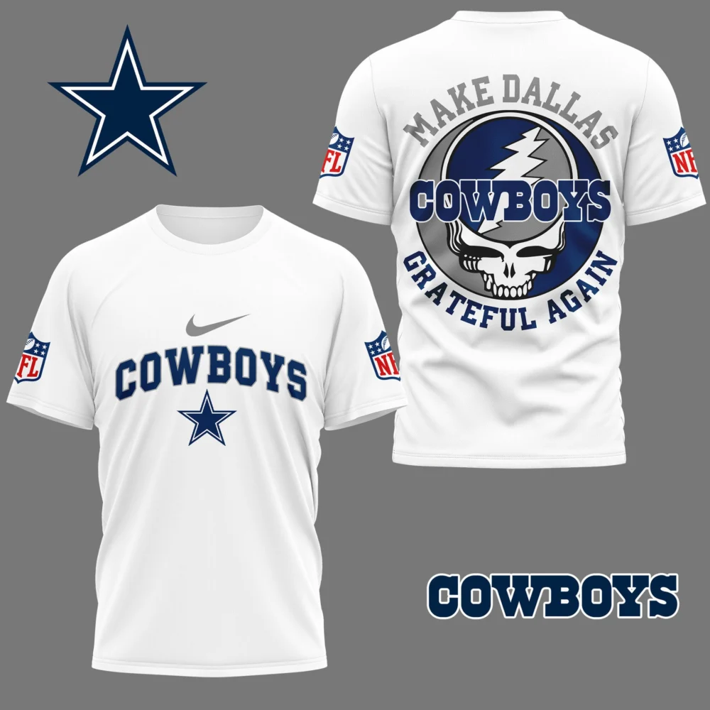 Dallas Cowboys | Premium Grateful Game Day 3D Shirt NY