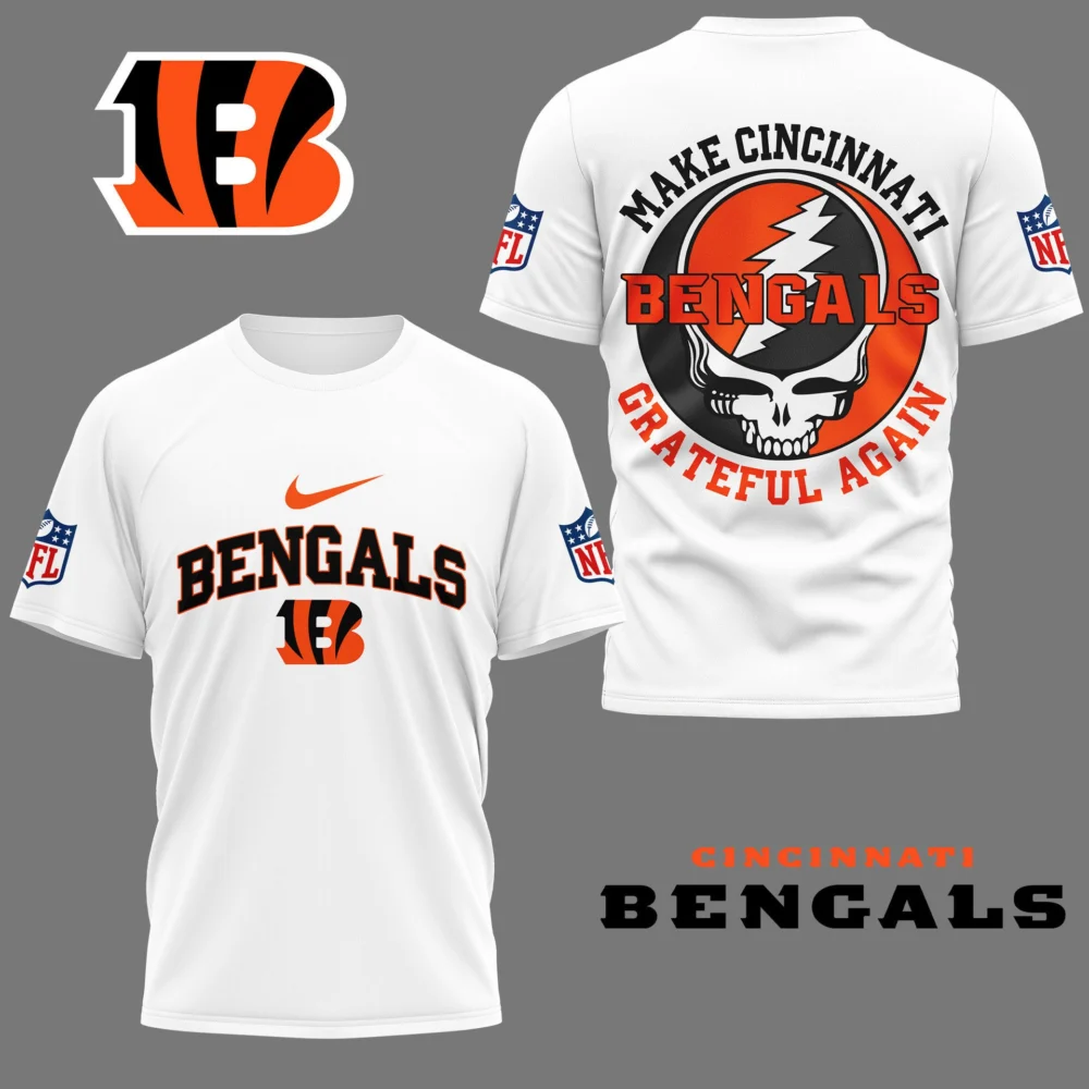 Cincinnati Bengals | Premium Grateful Game Day 3D Shirt NY