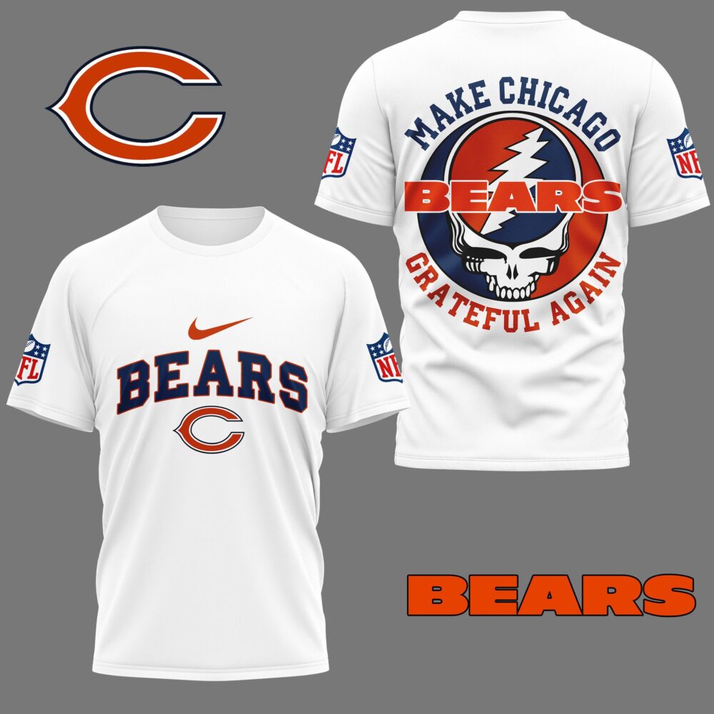 Chicago Bears | Premium Grateful Game Day 3D Shirt NY
