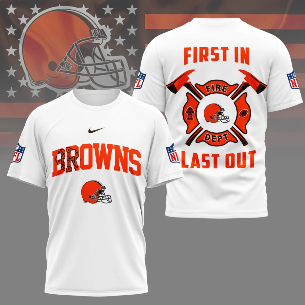 Cleveland Browns | Premium NFL Fire Dept 3D Shirt TD