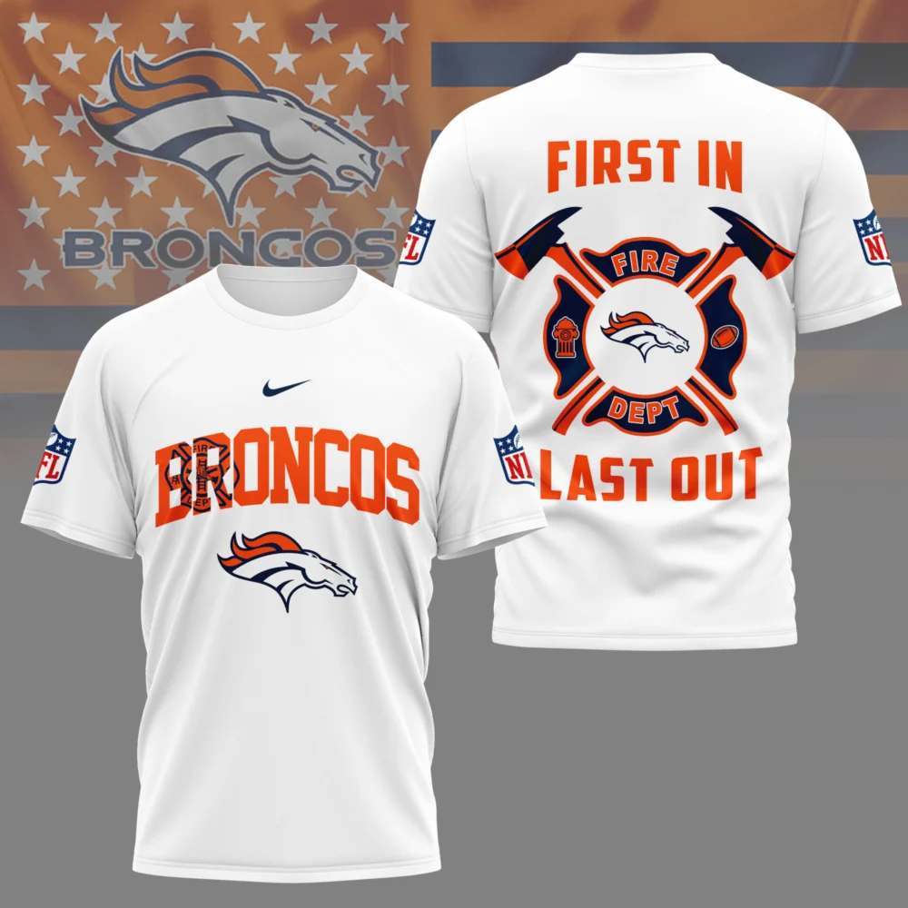 Denver Broncos | Premium NFL Fire Dept 3D Shirt TD