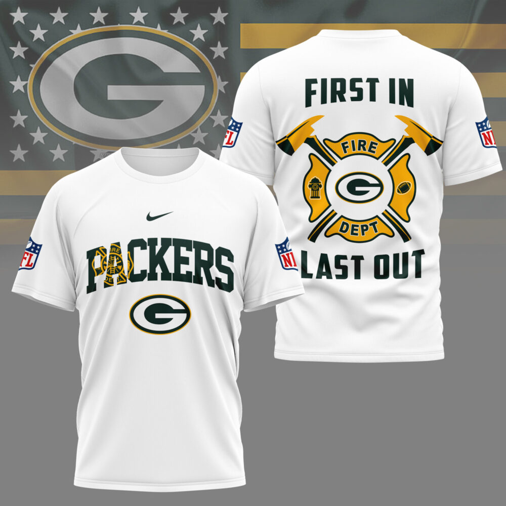 Green Bay Packers | Premium NFL Fire Dept 3D Shirt TD