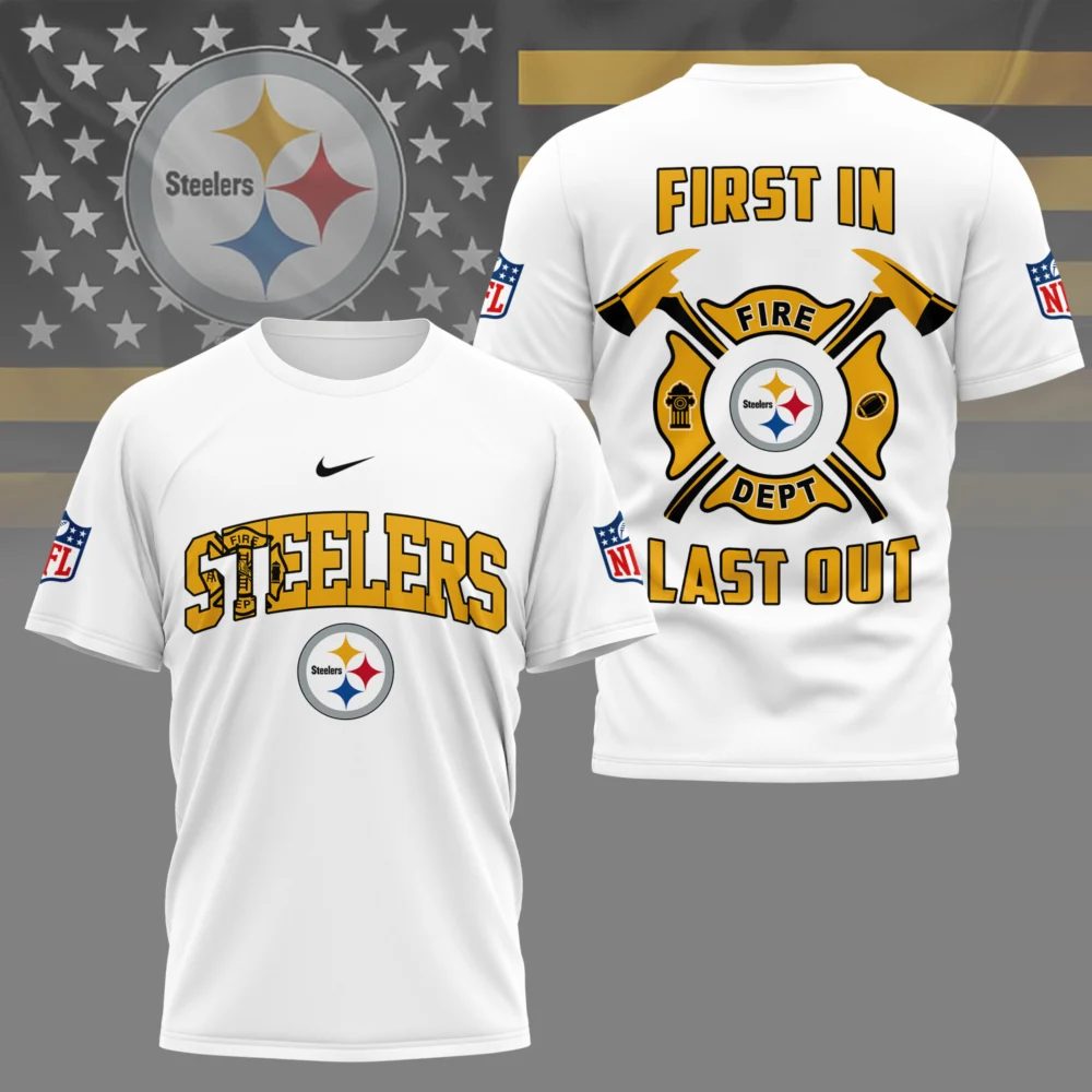 Pittsburgh Steelers | Premium NFL Fire Dept 3D Shirt TD