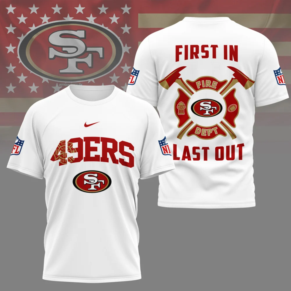 San Francisco 49ers | Premium NFL Fire Dept 3D Shirt TD