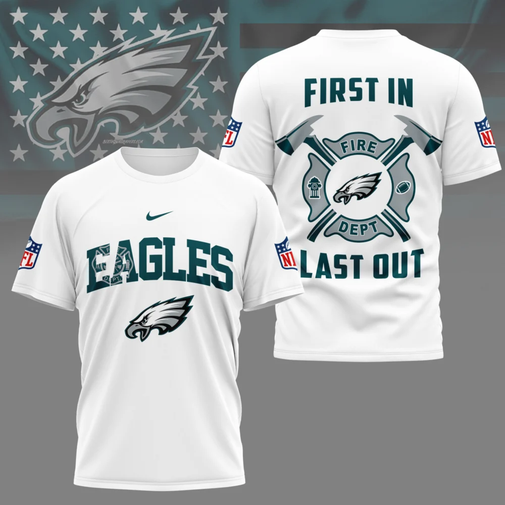 Philadelphia Eagles | Premium NFL Fire Dept 3D Shirt TD