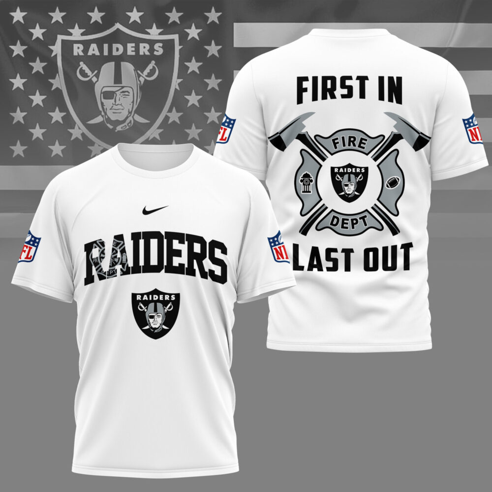 Las Vegas Raiders | Premium NFL Fire Dept 3D Shirt TD