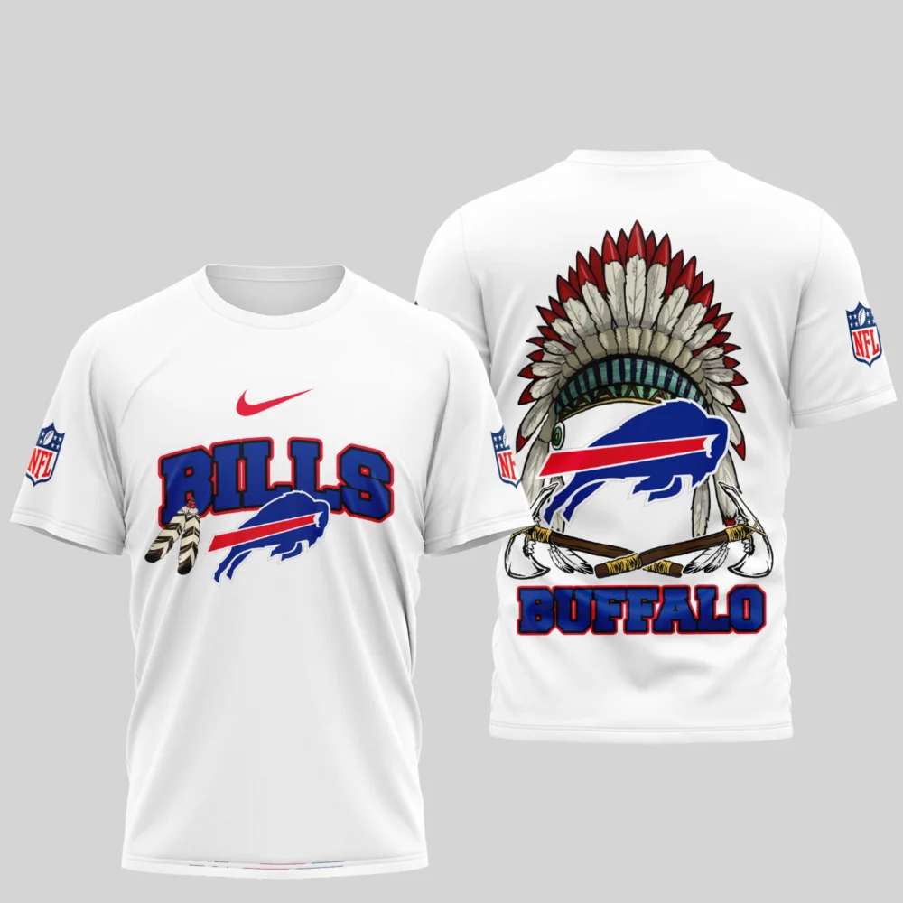 Buffalo Bills | Premium Native American Leather 3D Shirt TD