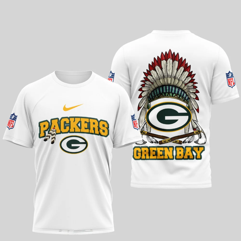 Green Bay Packers | Premium Native American Leather 3D Shirt TD